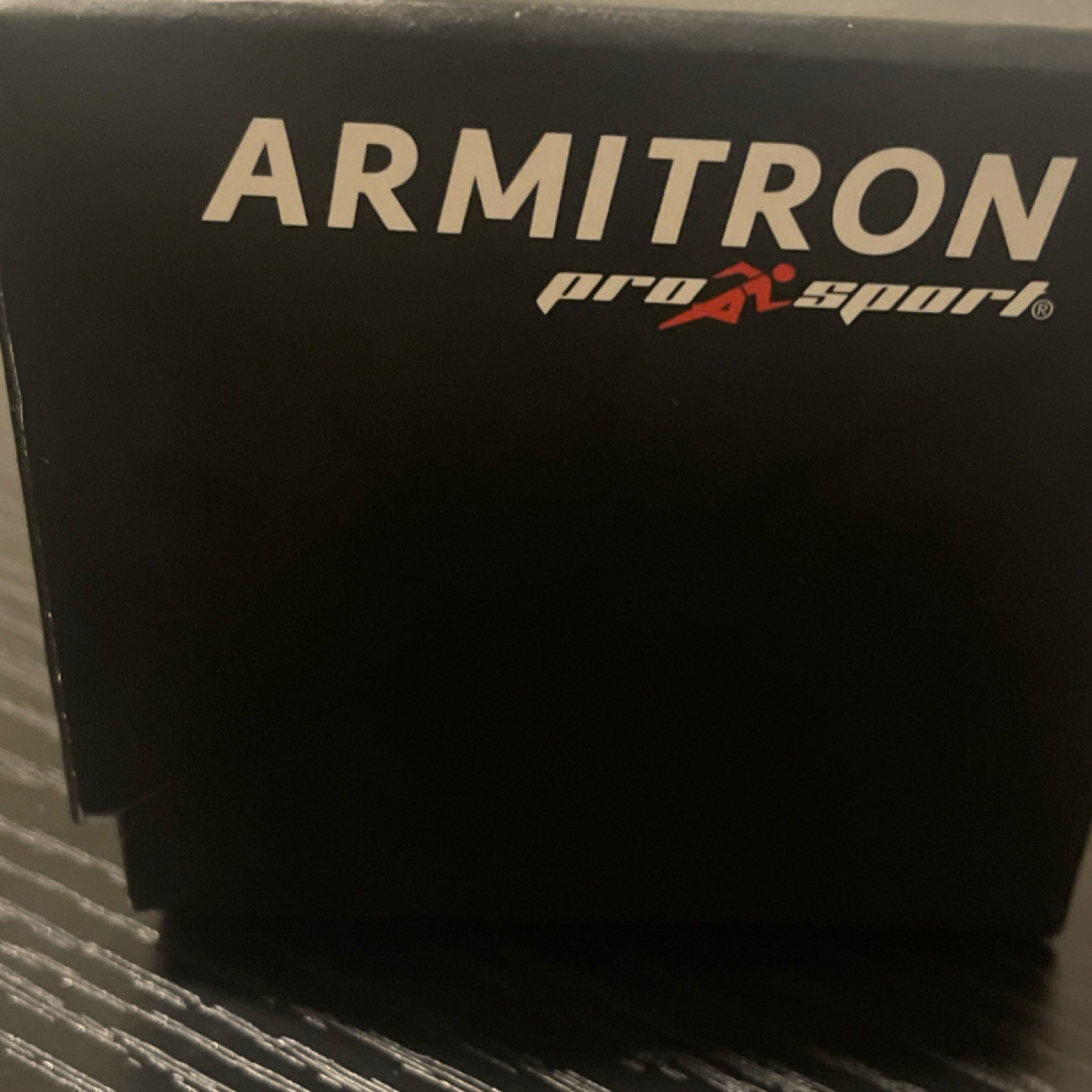 Armitron Smart Watch Black Silicone Band Gold Plastic Case Square Display