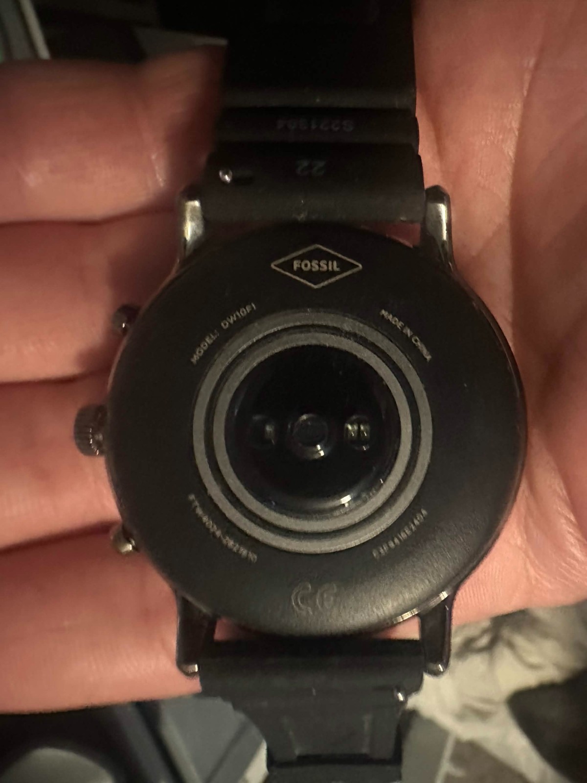 Fossil Gen 5 4mm Black Silicone Black Smartwatch – FTW4025