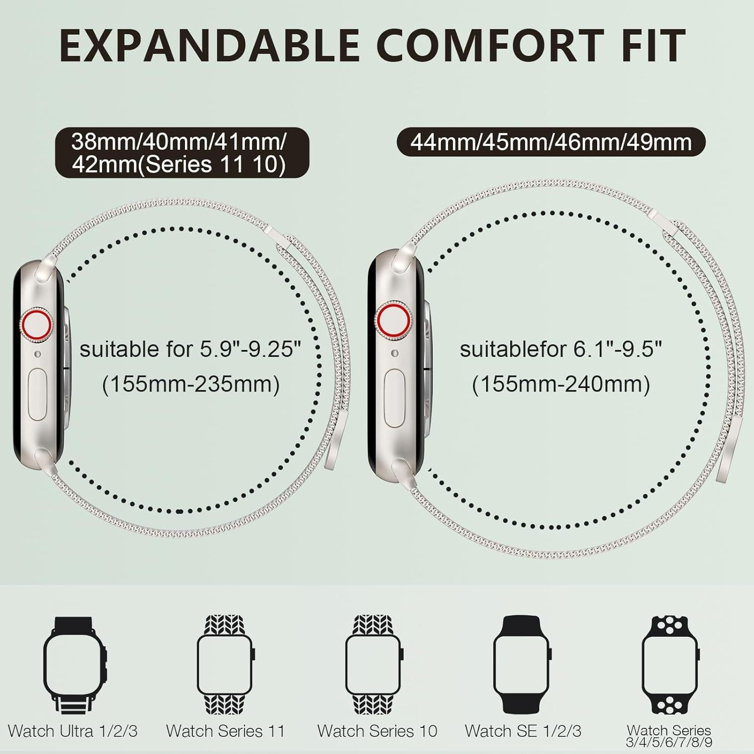 Only Case For Apple Watch Series 8 7 6 5 4 SE3 SE2 38mm 40mm 41mm 42mm Metal