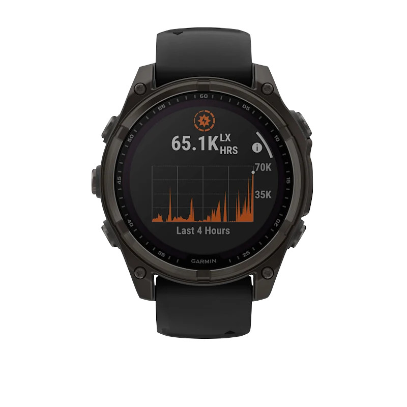Garmin Fenix 8, 47mm AMOLED, Solar Sapphire, Carbon Gray Titanium (010-02906-10)