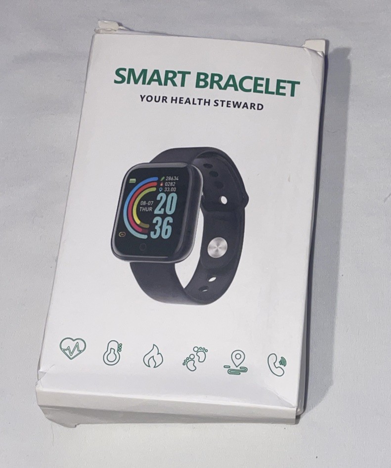 Smart Watch BY ROH 1.3″ Display Blue Heart Rate Step Count-HEALTH STEWARD-“NEW”