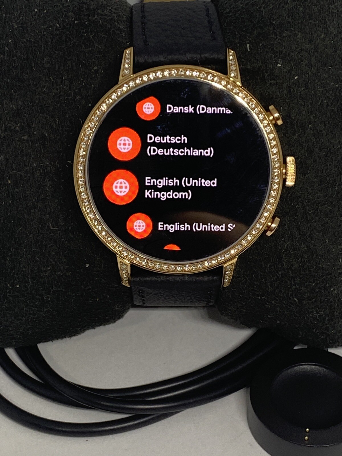 Fossil Gen 4 Authentic Digital Dial Smart Watch Custom Band FTW6015 AB438