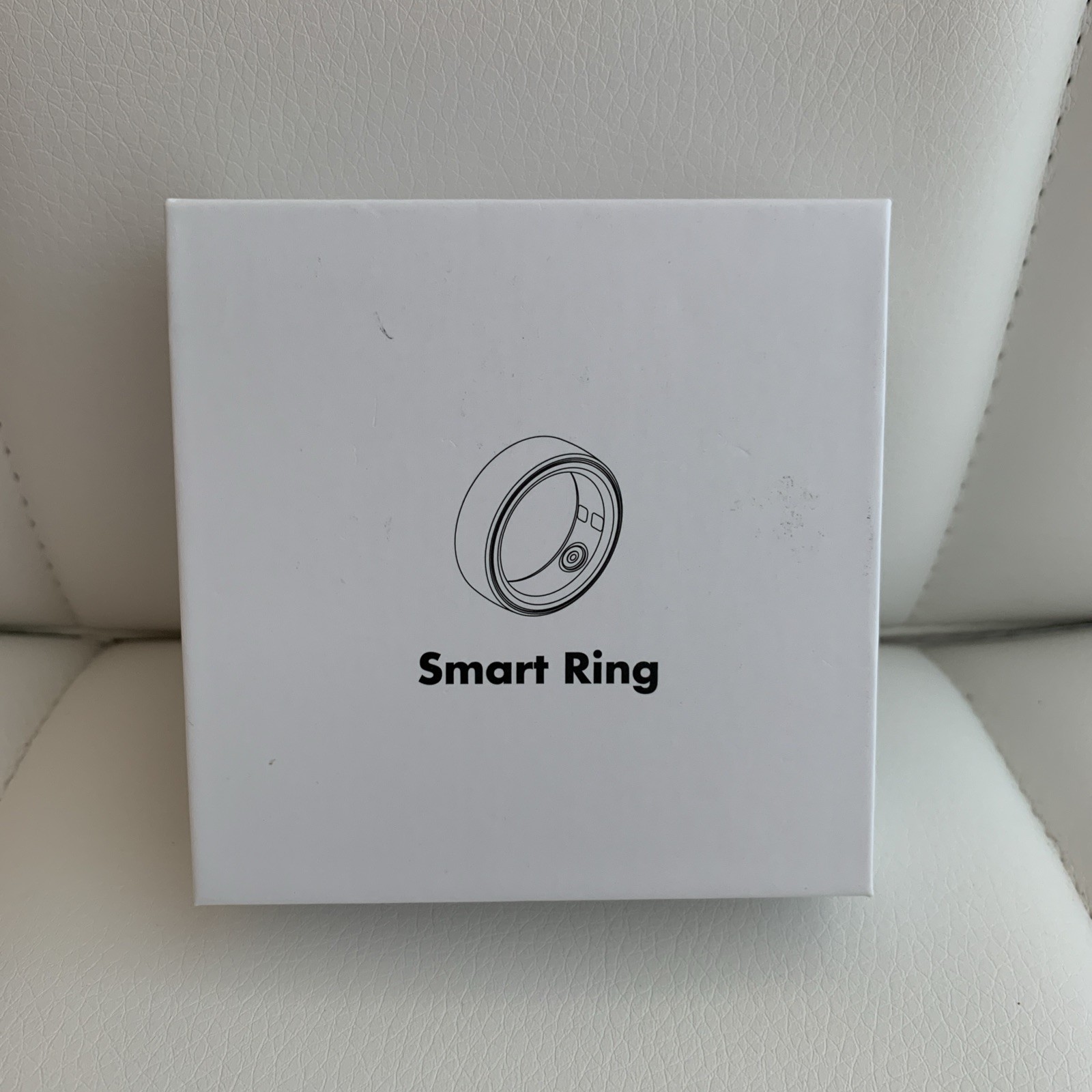 Smart Ring Fitness Tracker Gold Size 9 for iPhone & Android IP68 Waterproof