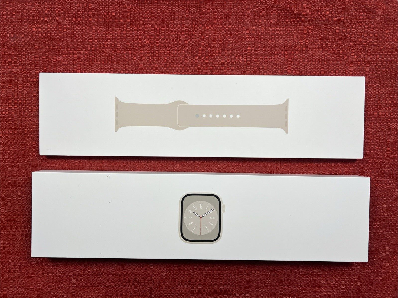 Apple Watch Series 8 41mm Starlight Case with Starlight Sport Band (GPS)