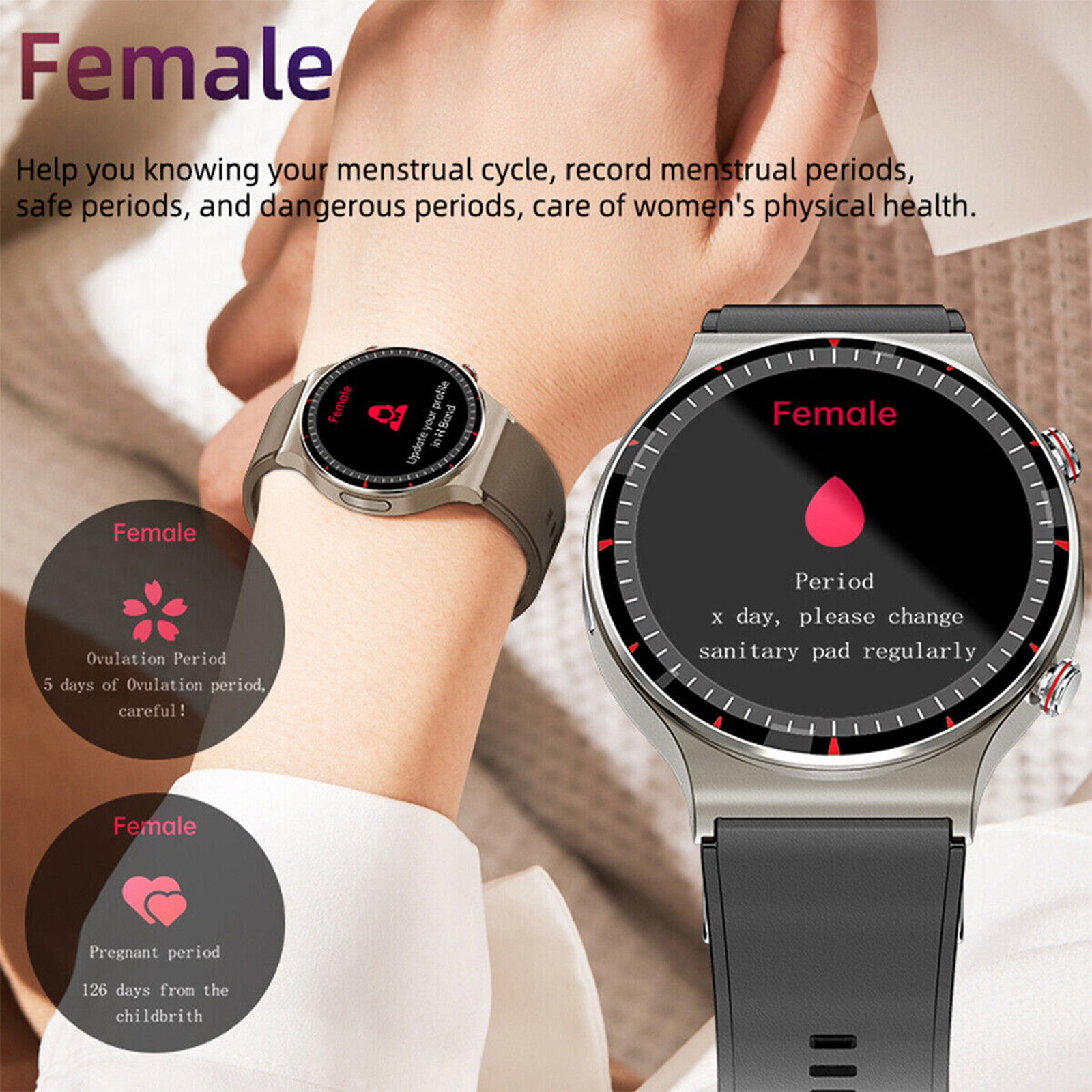 Smart Watch ECG Heart Rate Blood Oxygen Sleep Health Monitor Activity Tracker