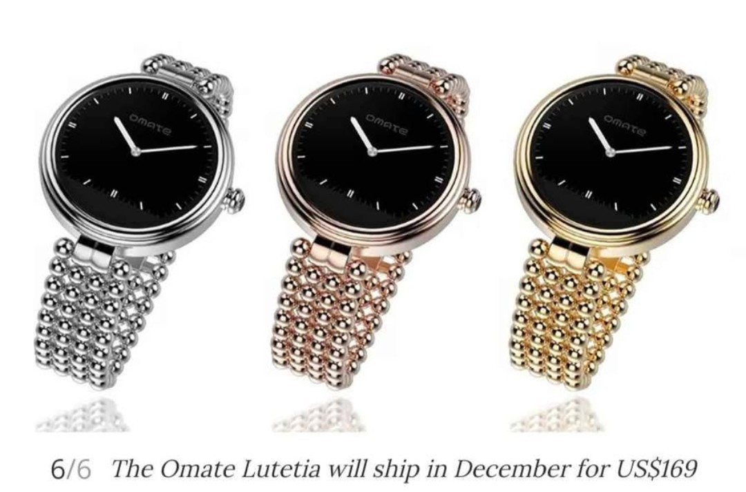 Omate Lutetia smartwatch Compatible with both iOS and Android Silver Brand New