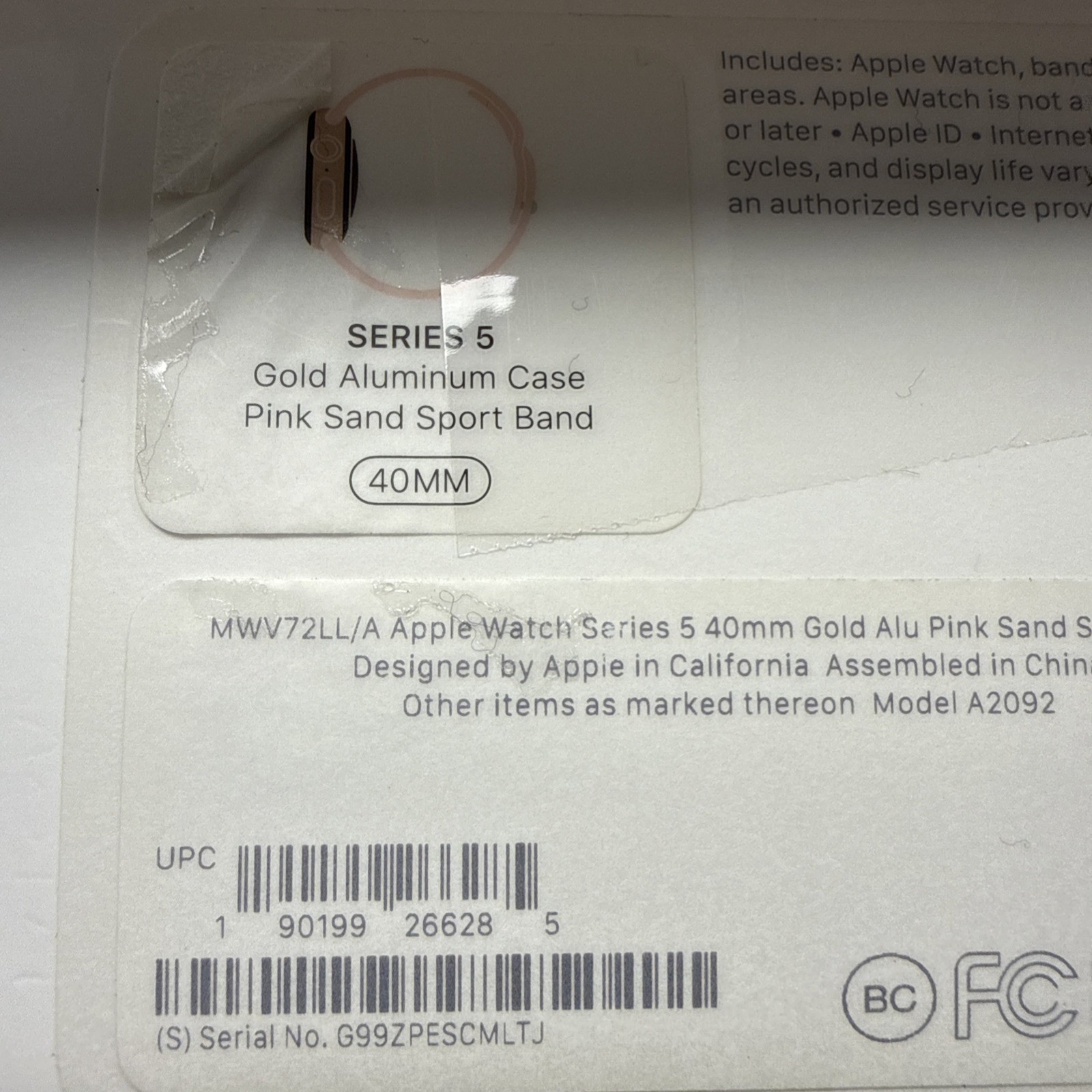 Apple watch series 5 gps cellular 40 mm gold rose Pre Owned