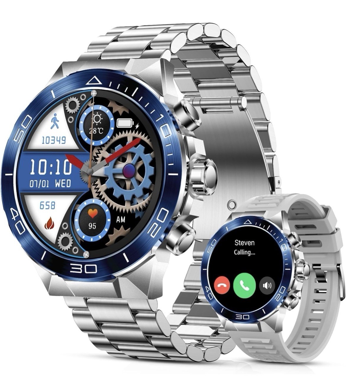NEW SOUYIE 1.43” AMOLED Smart Watch for Men Bluetooth Call Fitness Tracker