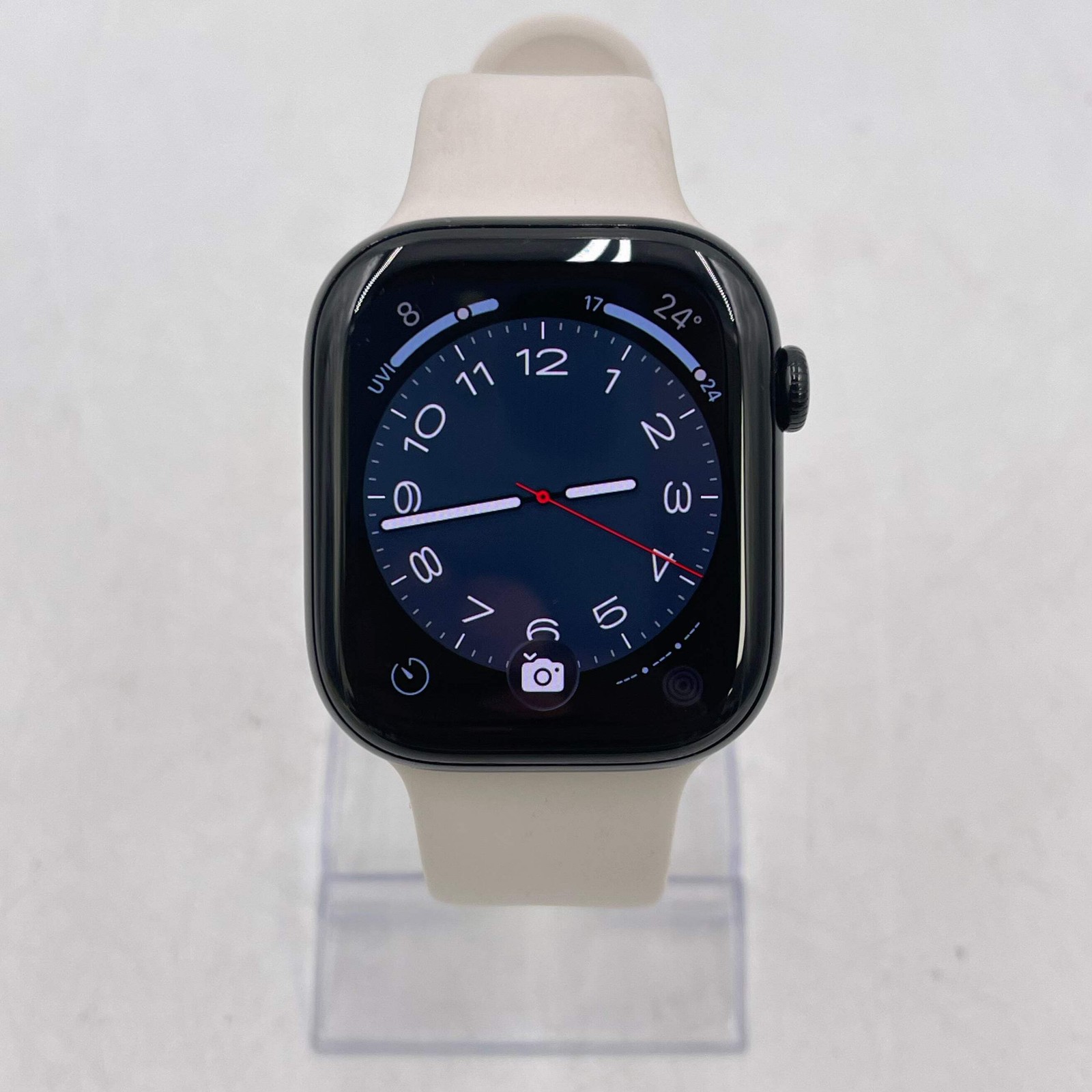 Unlocked Apple Watch Series 11 46MM Jet Black Aluminum Starlight Sport Band