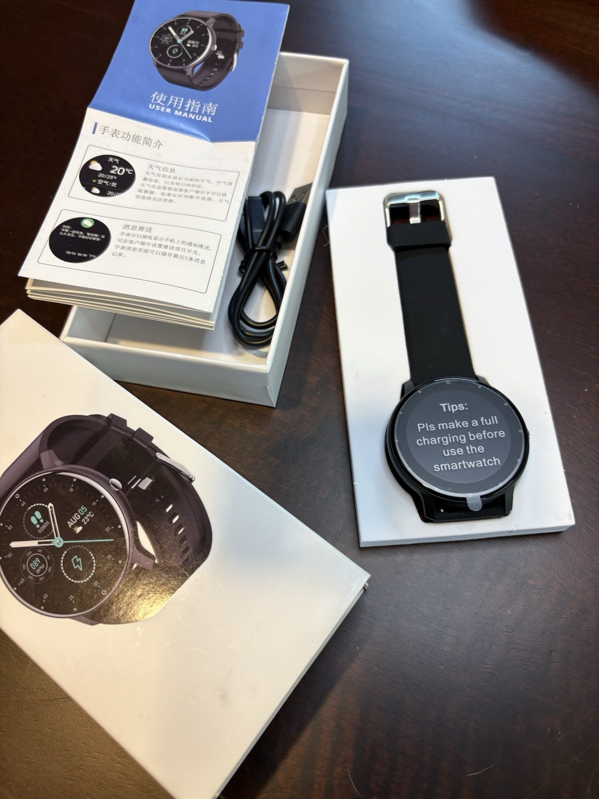 TIFOZEN Smart Watch, Black