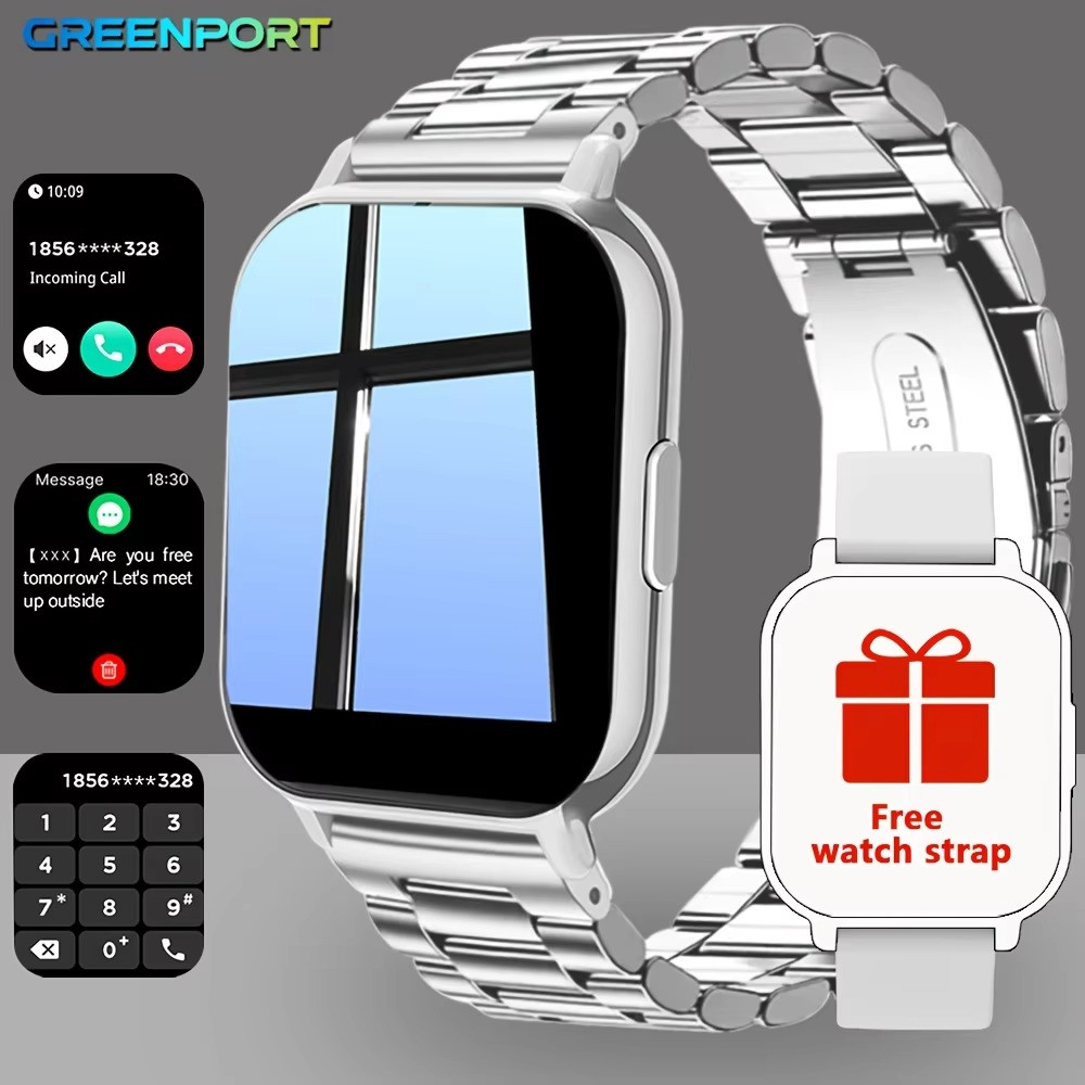 Smart Watch Bluetooth Call Fitness Tracker Heart Rate Monitor 1.81″