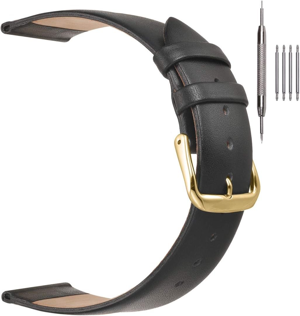 Leather Watch Bands for Women & Men | 12mm 14mm 16mm 18mm 20mm Sizes Available