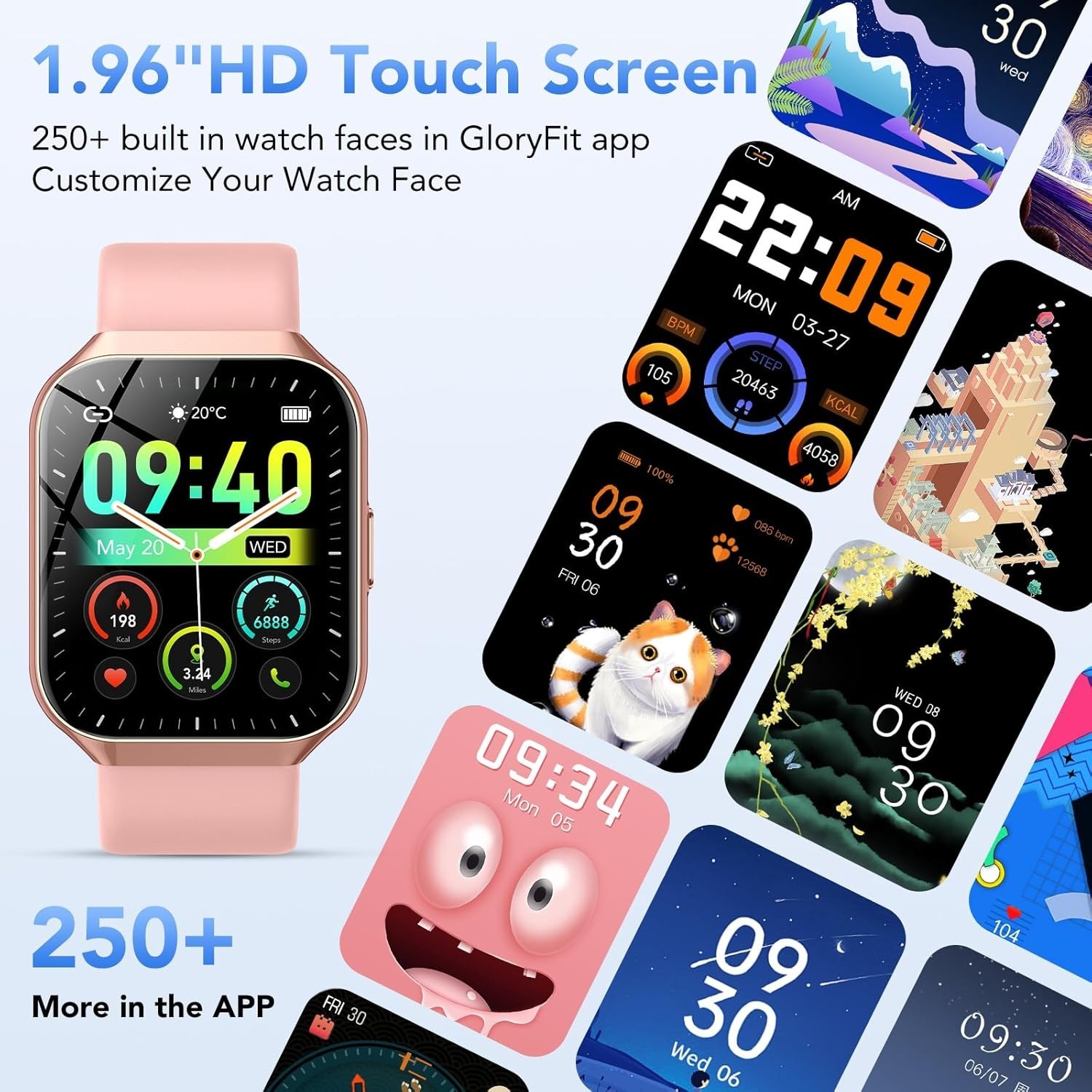 Women’s Smart Watch Bluetooth SmartWatch For Apple iPhone iOS and Android…