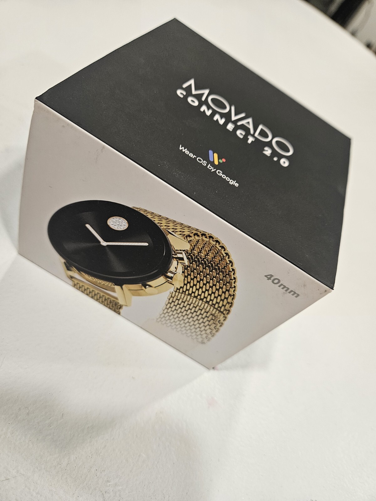 Movado Connect 2.0 Unisex 40mm Digital Smartwatch Yellow Gold Mesh S (PD7009290)