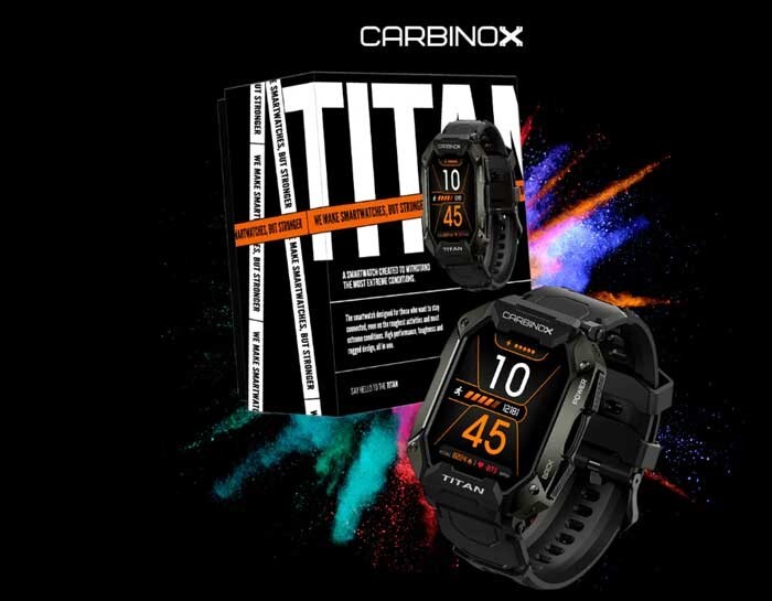CARBINOX Titan Smartwatch IP69K Waterproof Rugged Smart Watch