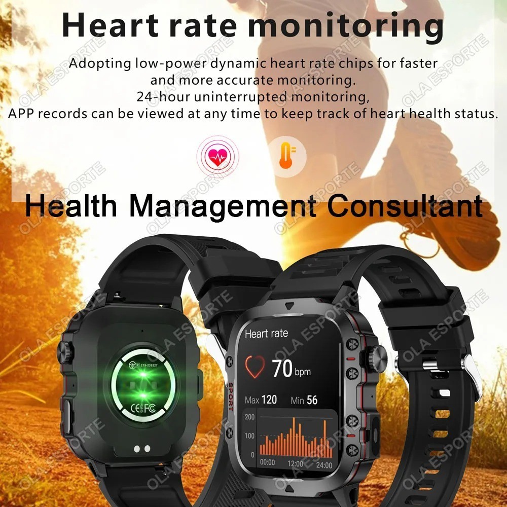 Multi functional dual-mode smart Bluetooth watch with 1.91-inch touch screen