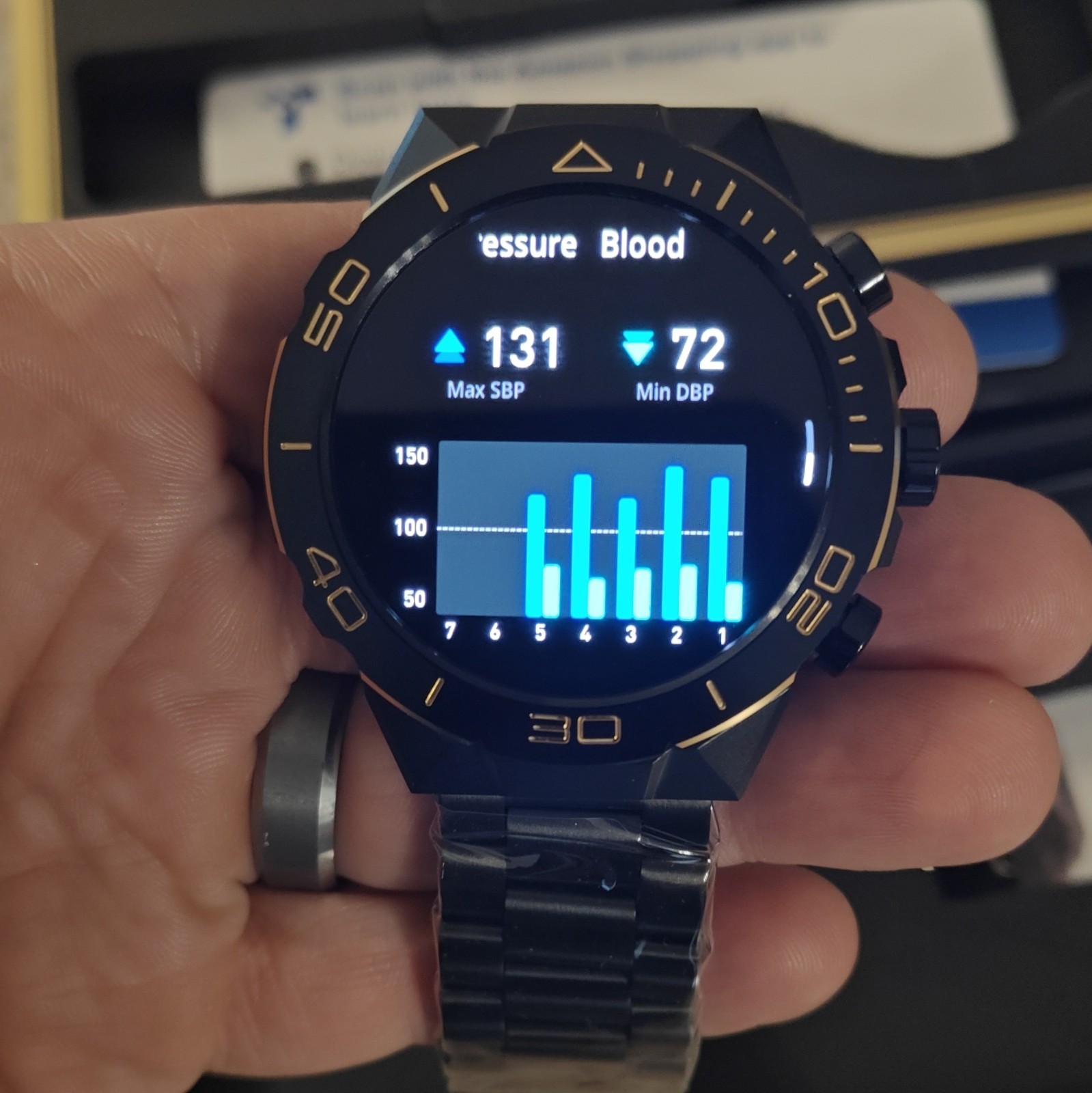 SOUYIE SW-7 50mm Smartwatch, Black