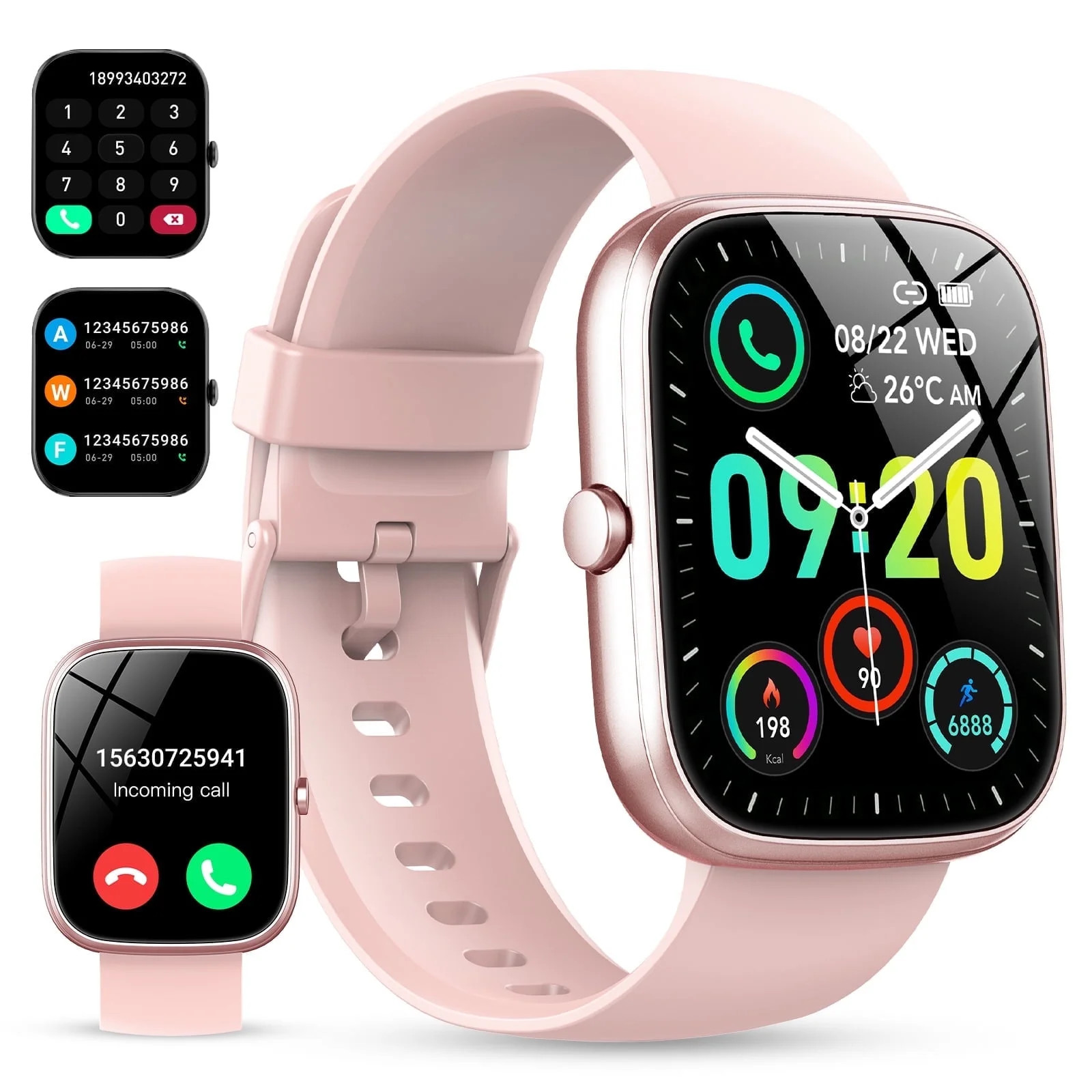 Smart Watch 1.91″ HD Fitness Tracker Android iOS iPhone | IP68 Waterproof