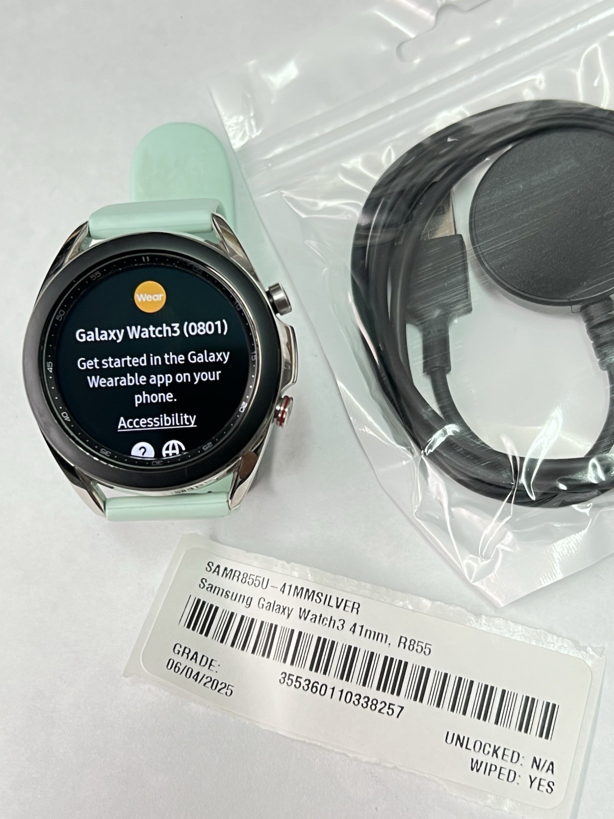 Samsung Galaxy Watch3 SM-R855 41mm Mystic Silver Stainless Steel Case