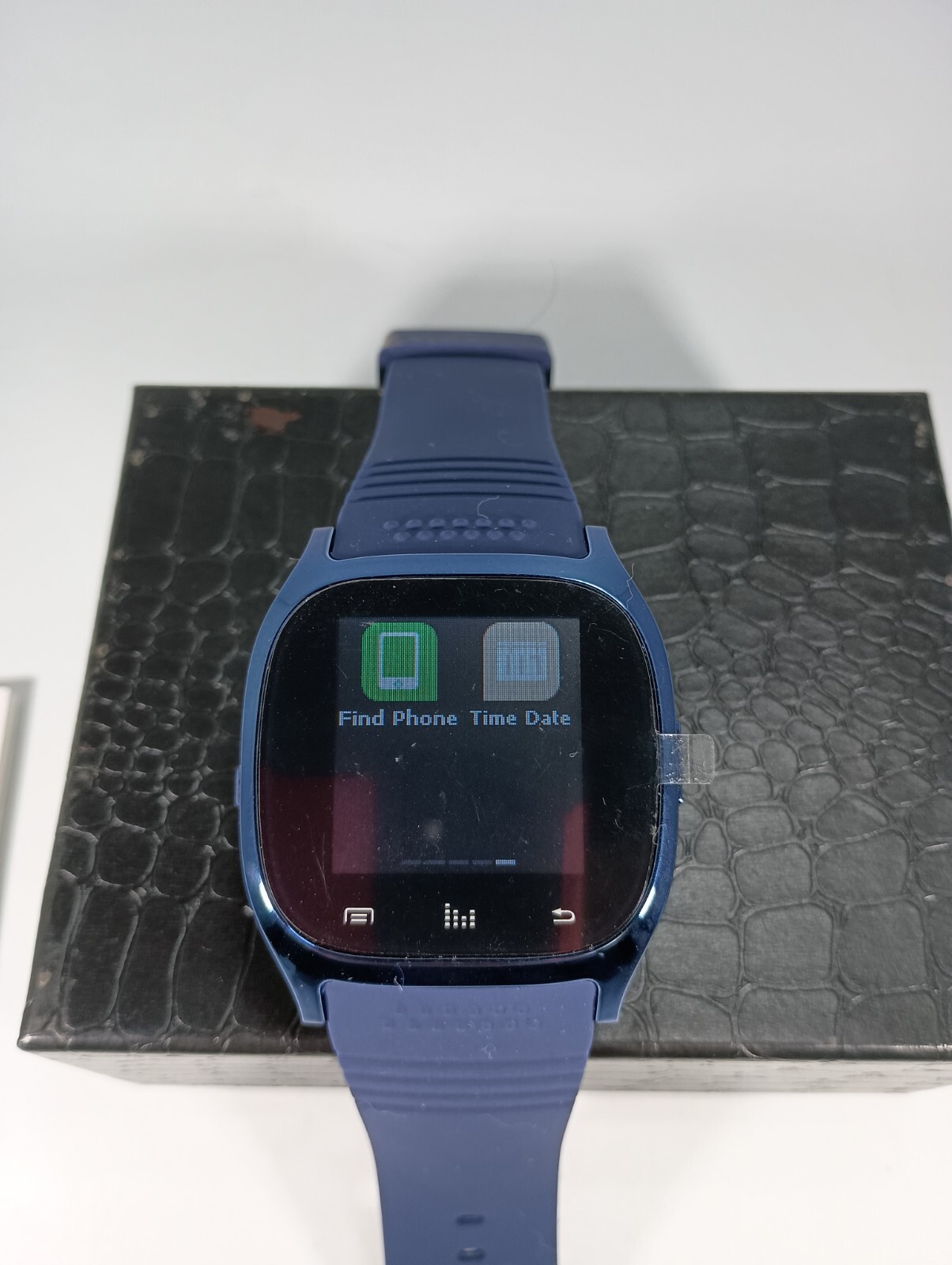 APK Bluetooth Smart Watch LED Display Music Player Pedometer Android iOS Blue