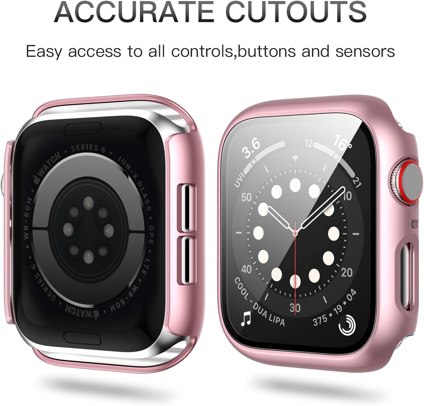 5 Pack Tempered Glass Screen Protector Case for Apple Watch 38mm Series 1 2 3