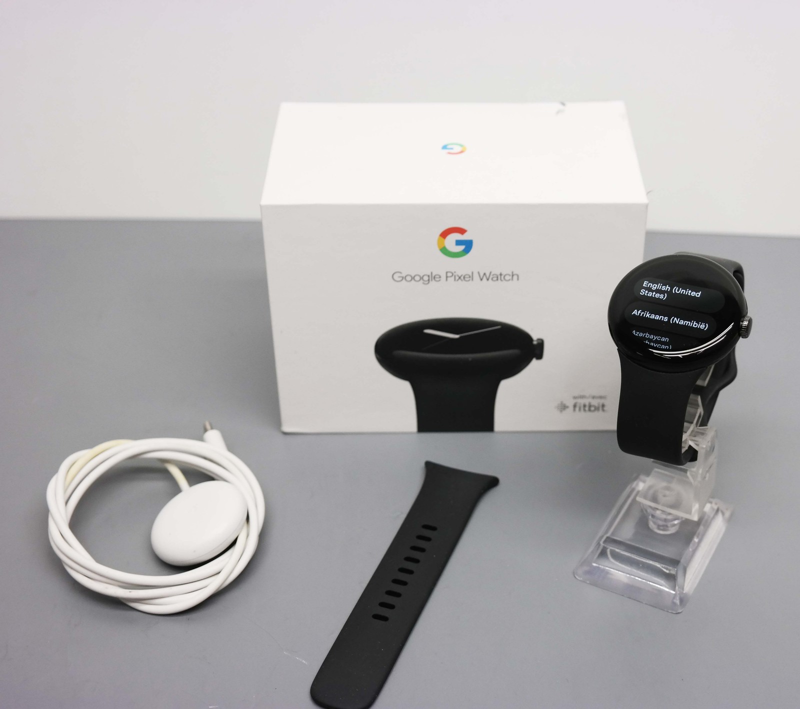 Google Pixel Watch 41mm Matte Black Stainless Steel Case GA03119-US