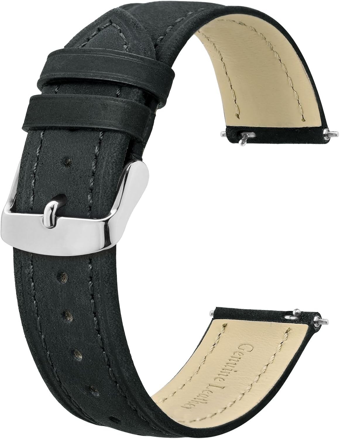 Extra Long Leather Watch Bands for Large Wrists 18mm 20mm 22mm 24mm