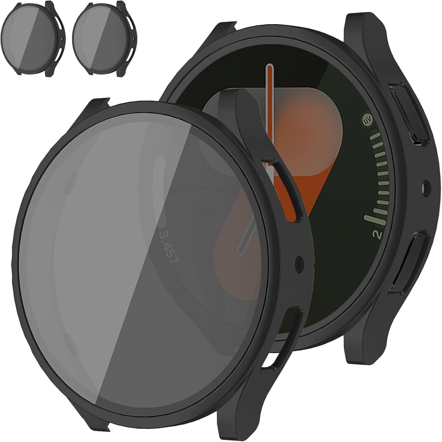 2 Pack Privacy Tempered Glass Screen Protectors for Samsung Galaxy Watch 7 40mm