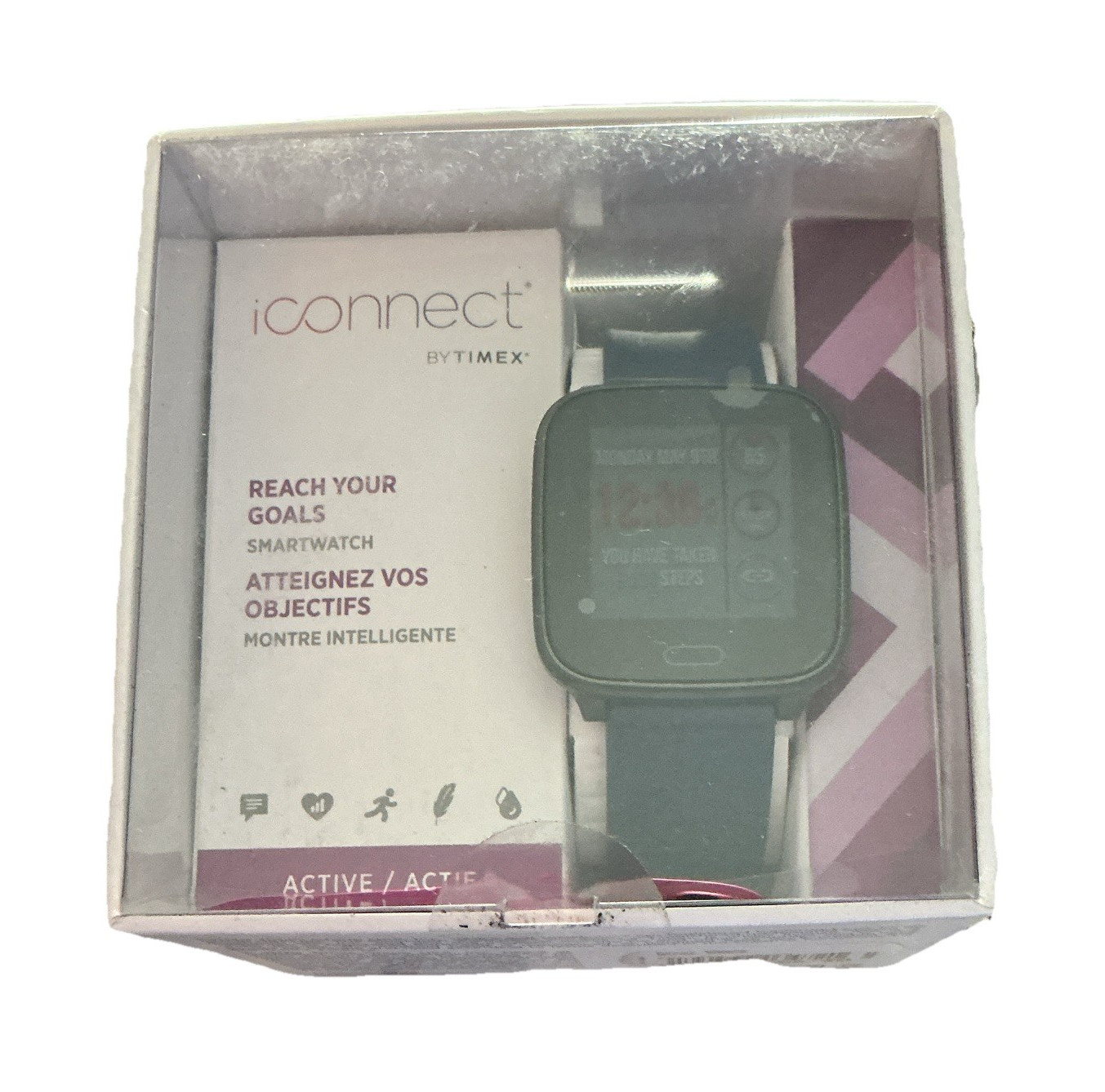 Timex iConnect by Timex Active Smartwatch 42mm Touchscreen HR Black Silicone