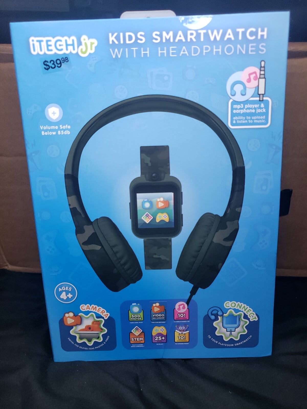 Itech jr Kids Smartwatch with Headphones Camouflage – Boys NIB