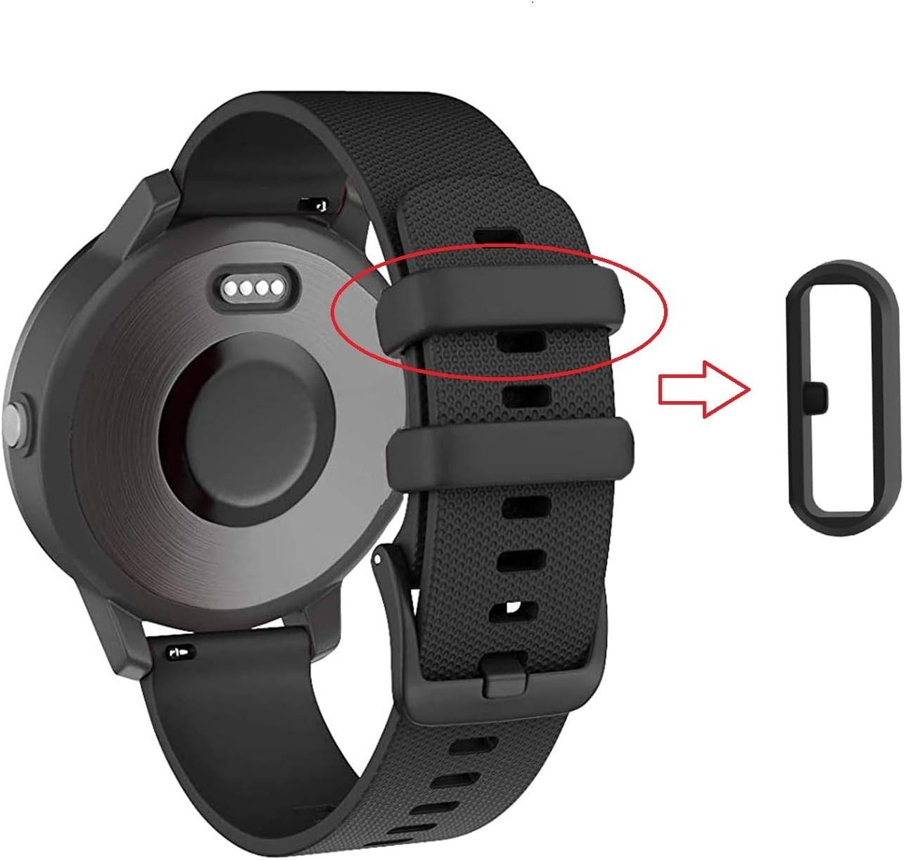 Upgrade Your Garmin with 6 Silicone Fastener Rings – Anti-Slip & Flexible Design