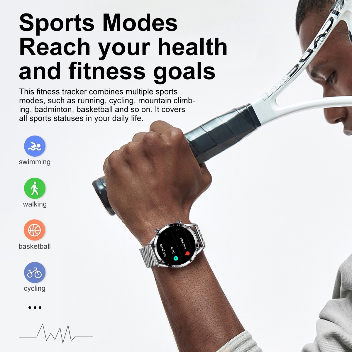 Smart Watch Men Women Bluetooth Answer/Make Call Waterproof Heart Rate Fitness