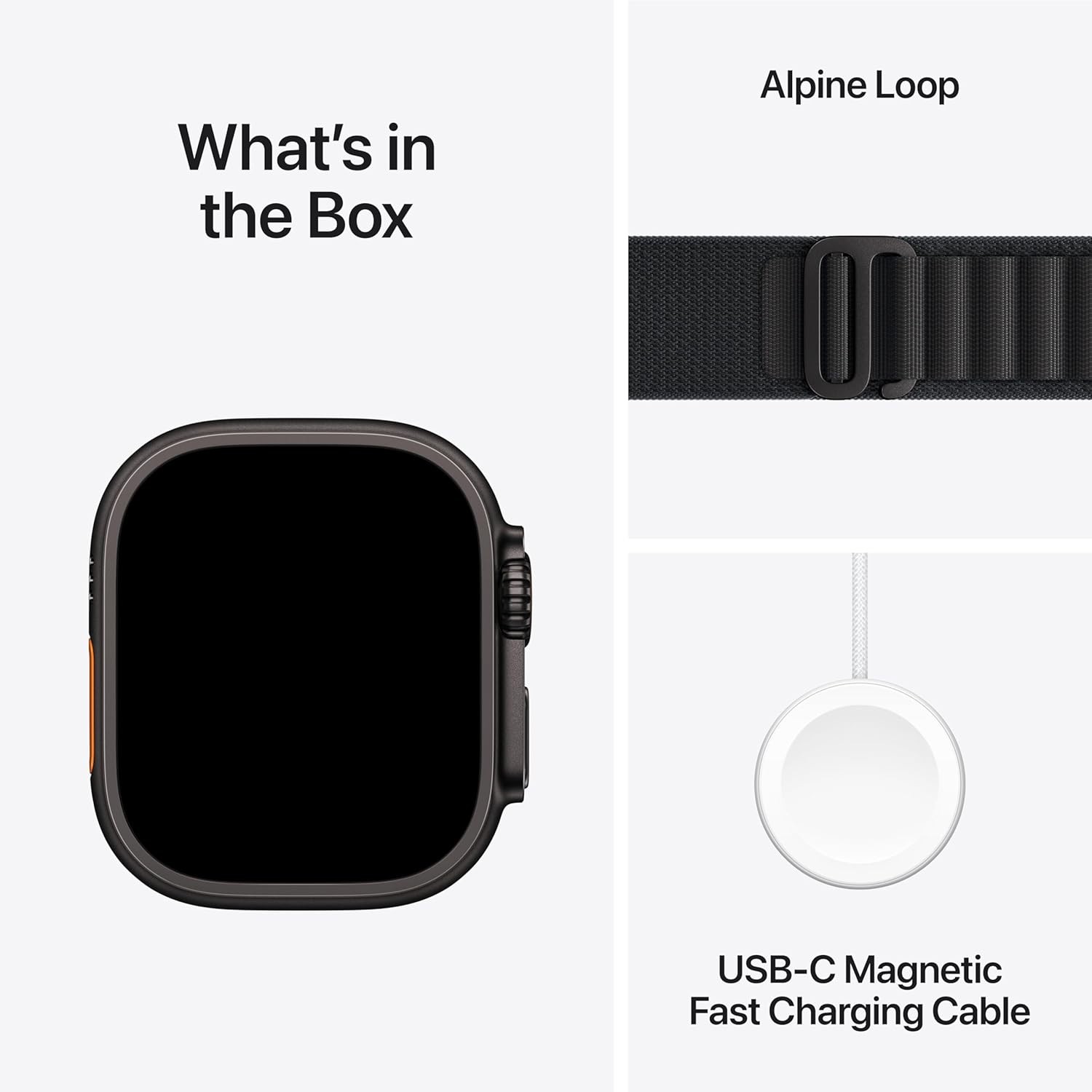 Apple Watch Ultra 3 49mm GPS+Cell Titanium w/ Large Black Alpine Loop MF0X4LW/A