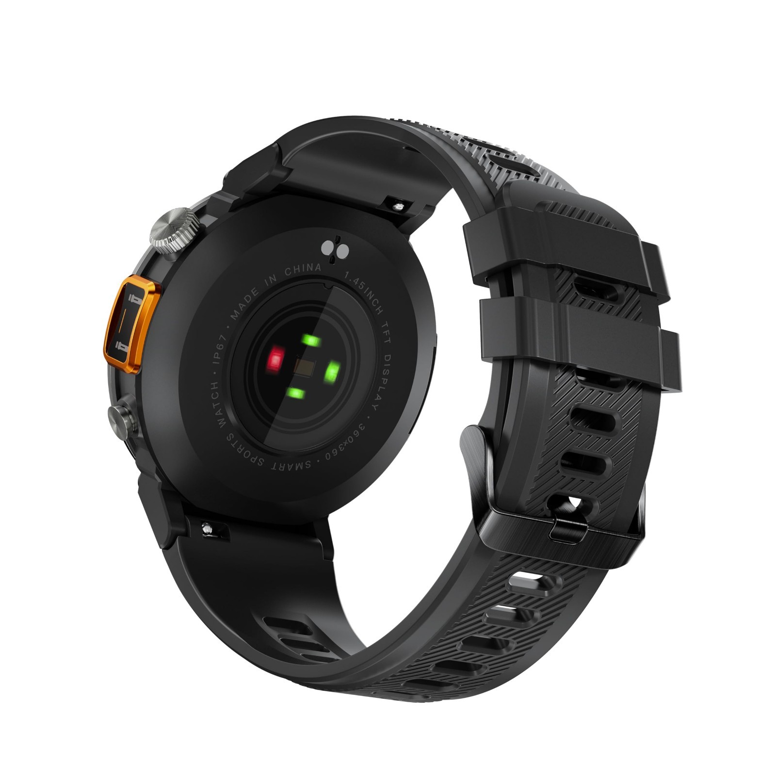Tactical Military Smartwatch for Men, Bluetooth Call, 1.45″ Screen, Fitness Trac