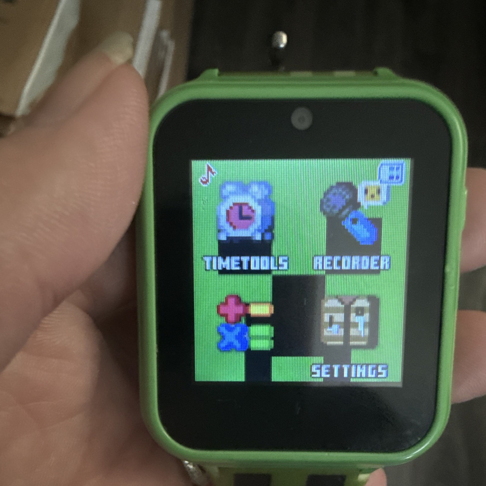 Minecraft Touchscreen Kids Smart Watch MIN4130AZ 40mm Green Silicone Camo