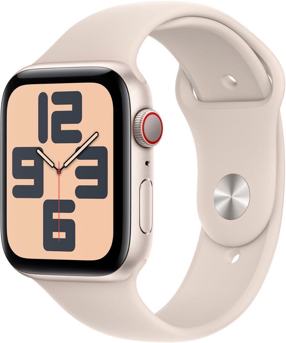 Apple Watch Series SE 2nd Gen (GPS + LTE) 44MMAluminum Case Starlight Sport Band