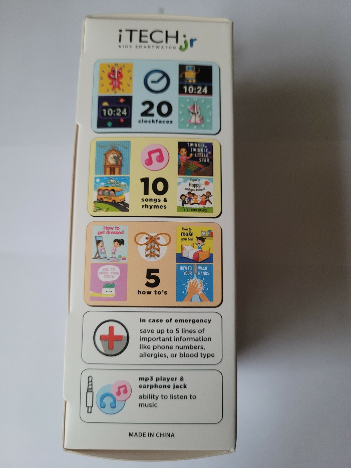 Kids Watch Rainbow Hearts iTech Jr. Kids Smart Watch – Multi Color New