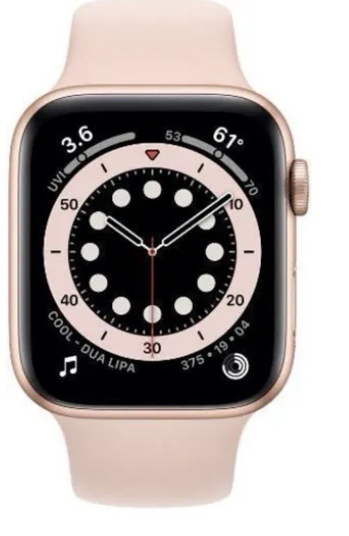 Apple Watch Series 6 40mm Pink Aluminum Case Pink Silicone Band 32GB