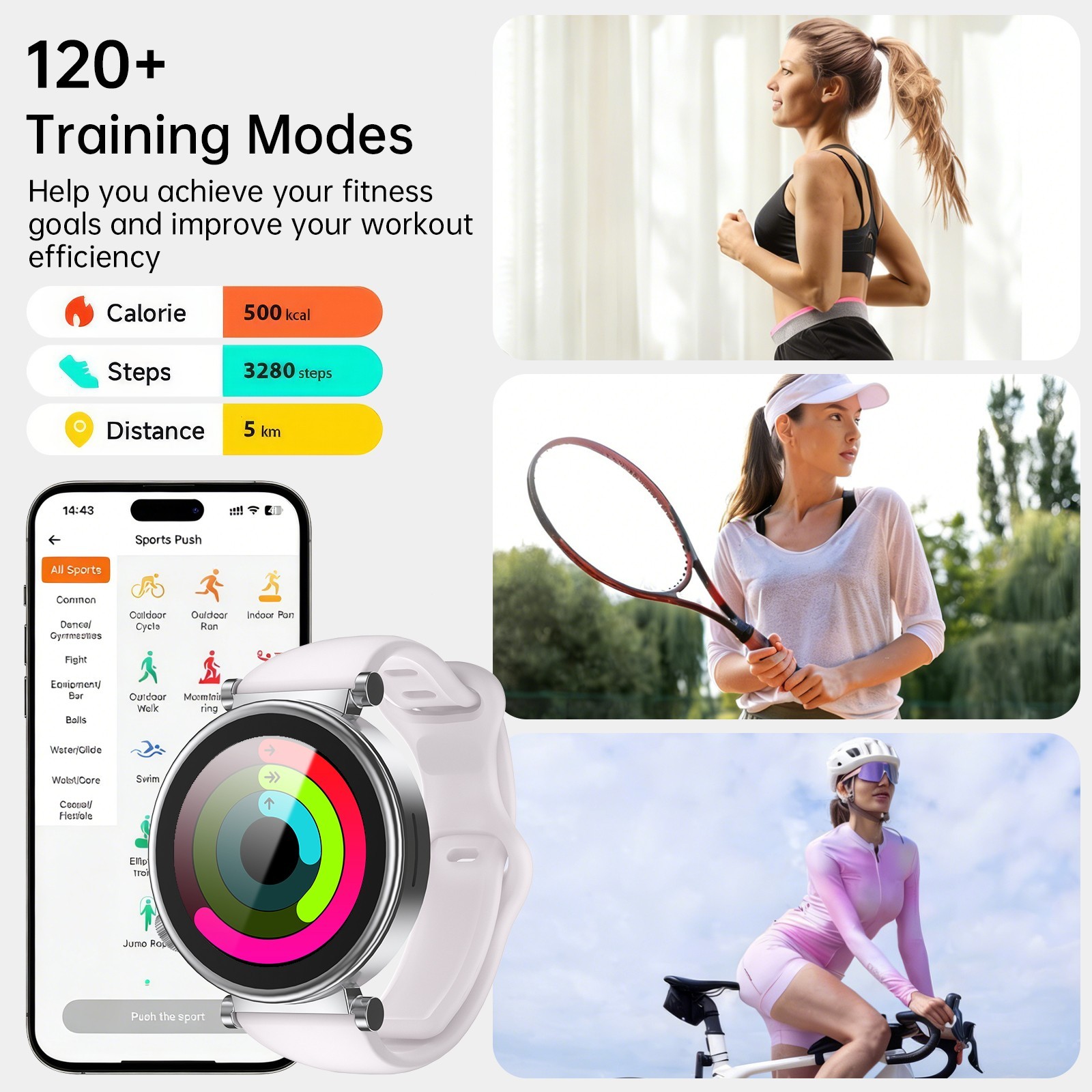 W&O 2026 Smart Watch For Men/Women, Waterproof Smartwatch Bluetooth w/ 7 Straps