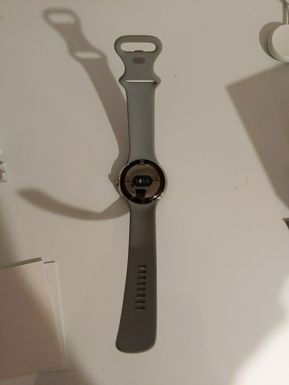 NEW! Google Pixel Watch (Bluetooth/WiFi) – Champagne Gold / Hazel Band – Unworn