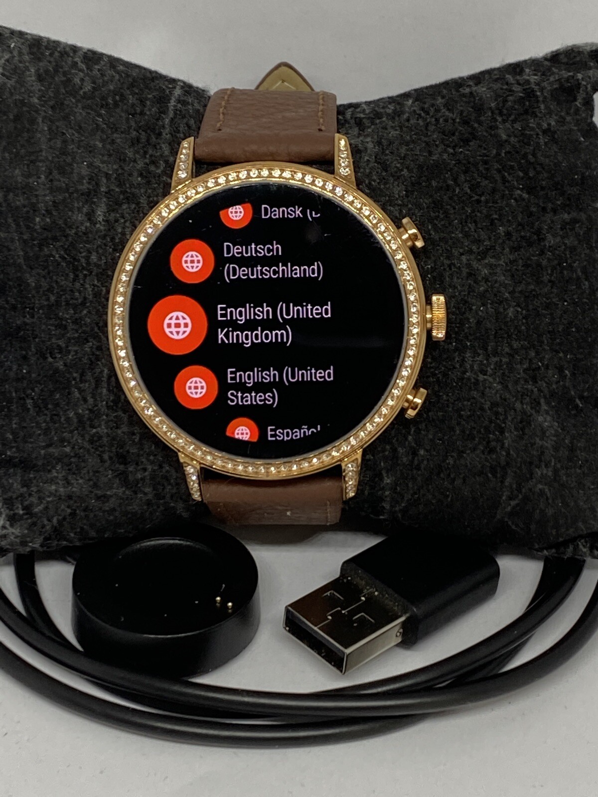 Fossil Gen 4 Authentic Digital Dial Smart Watch Custom Band FTW6011 LT429