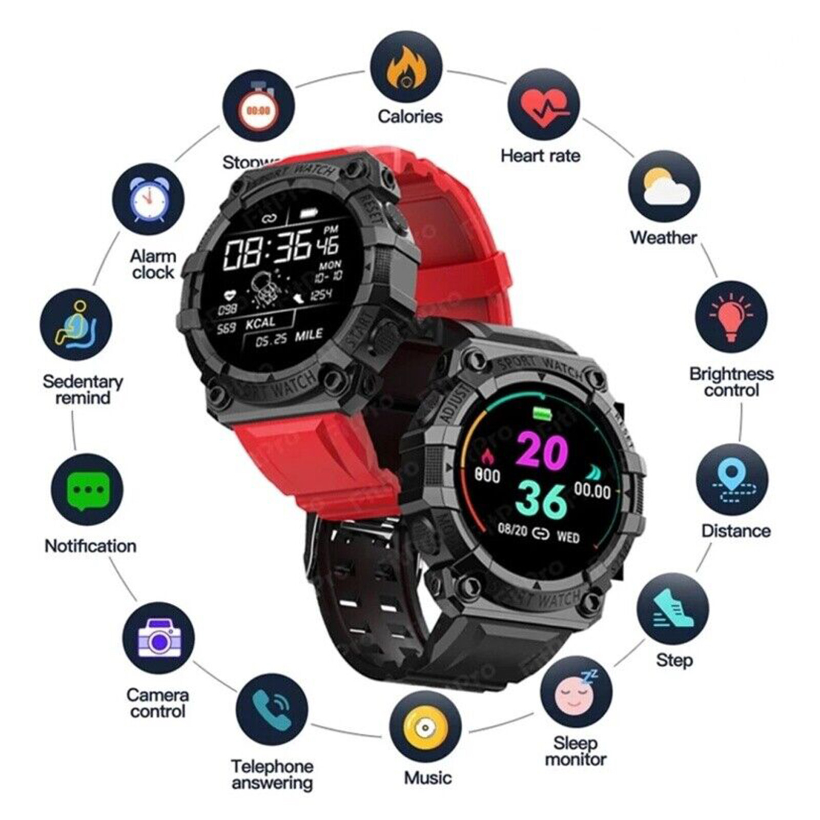 Premium Waterproof Smart Watch Bluetooth Men Women Smartwatch For Android iOS