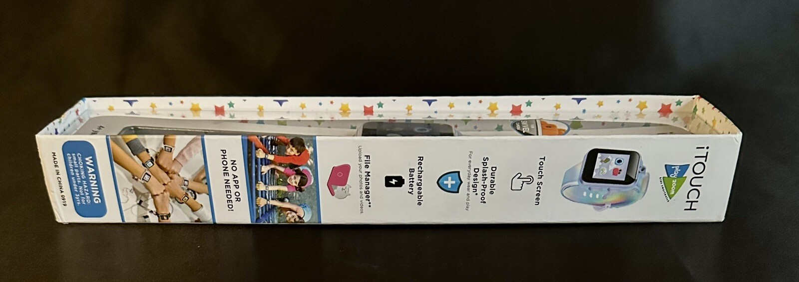 iTouch Playzoom Kids Smartwatch: Touchscreen, Swivel Camera-NIB-Iridescent Band