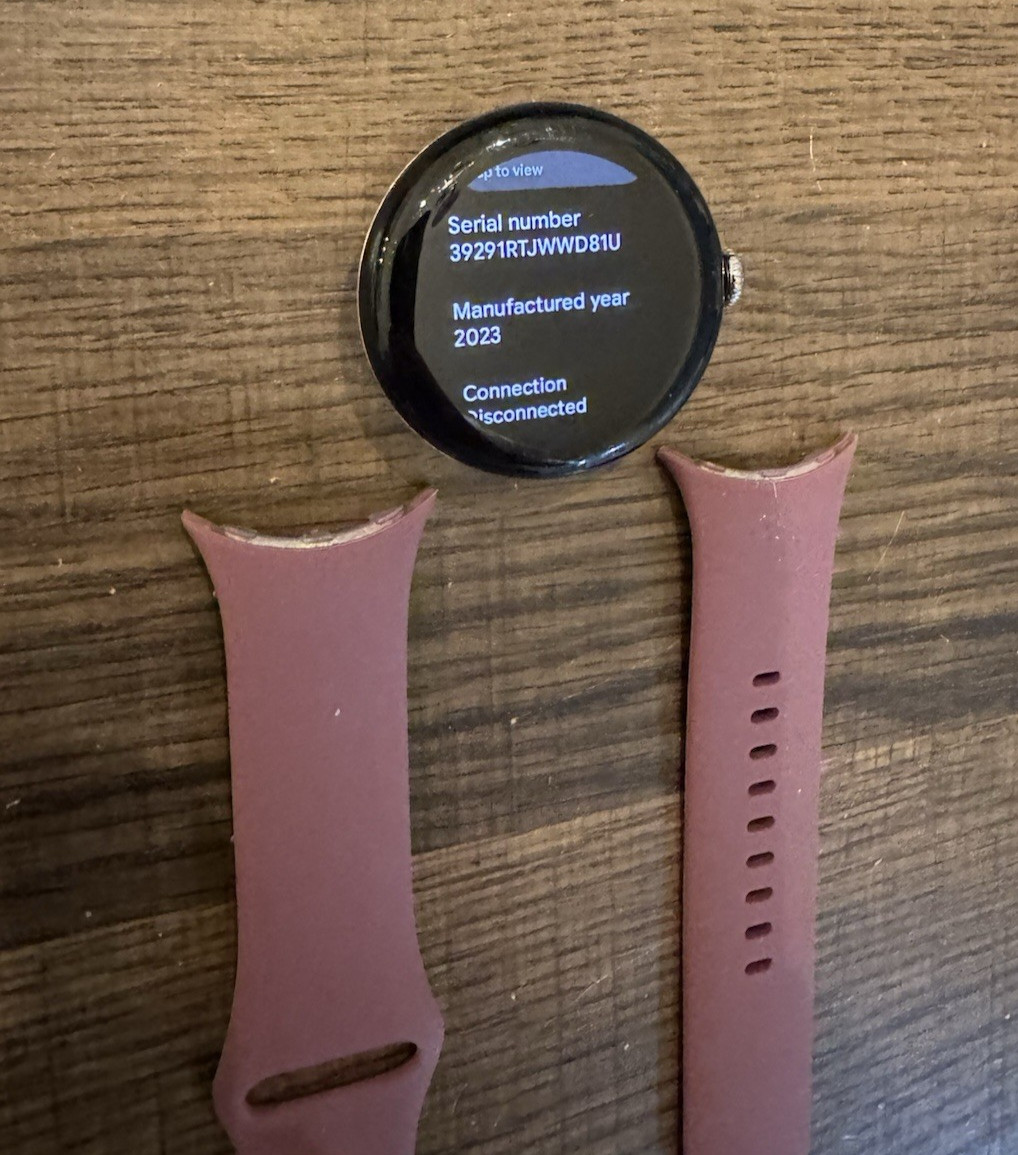 Google Pixel watch 2 41mm WIFI/GPS Silver Good