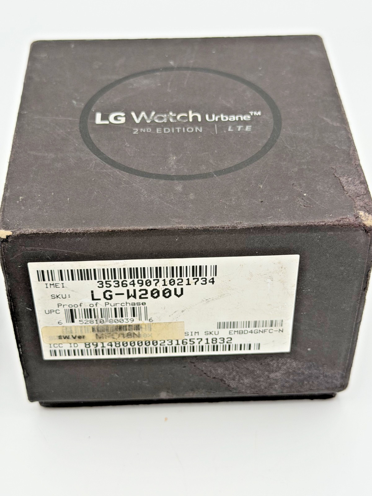 LG Watch Android Smart Watch Q7 Model 3326- Black Tested Working