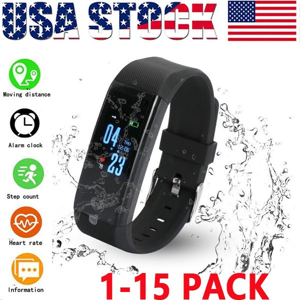 Fitness Smart Watch Activity Tracker Heart Rate For Women Men Oxygen Monitor lot
