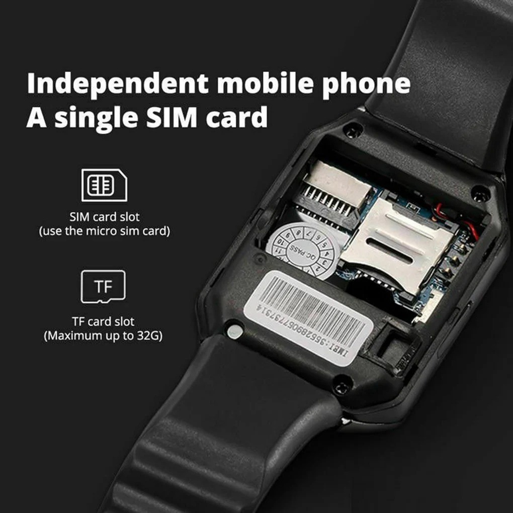 Bluetooth Smart Watch w/Camera Waterproof Phone Mate For Android Samsung iPhone