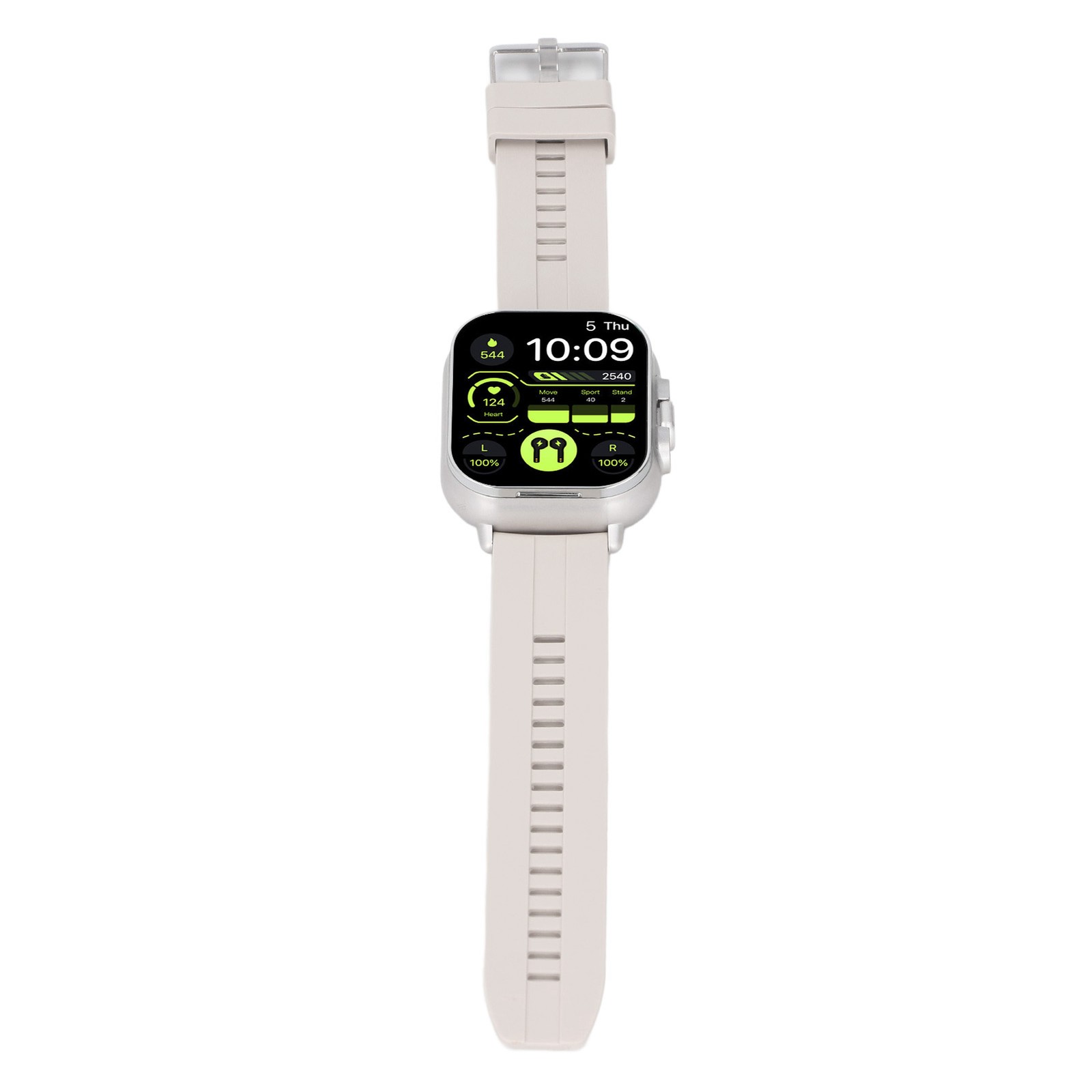 2 In 1 Smart Watch With Earbuds HD Touch Screen Bluetooth Call For IOS