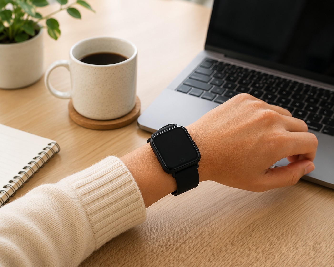 Smart Watch for Android & iOS – 1.4″ Touchscreen Display: 1.4″ HD square