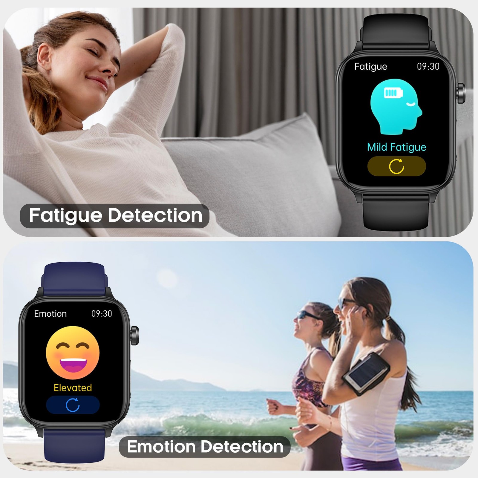 for Men Women (Answer/Make Calls), 1.96″ HD Screen Fitness Watch with /Heart …